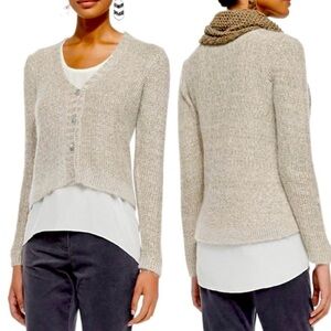 EILEEN FISHER alpaca mohair blend‎ cardigan sweater. Size S